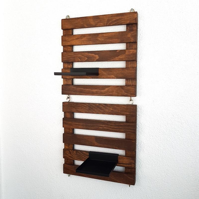 Duvar Çiçek Rafı, 2 Parçalı