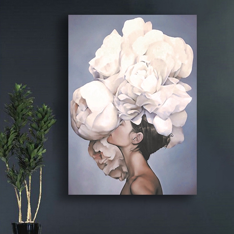 FLOWER%20HEAD%202%20-%20Sim%20İşlemeli%20Kanvas%20Tablo