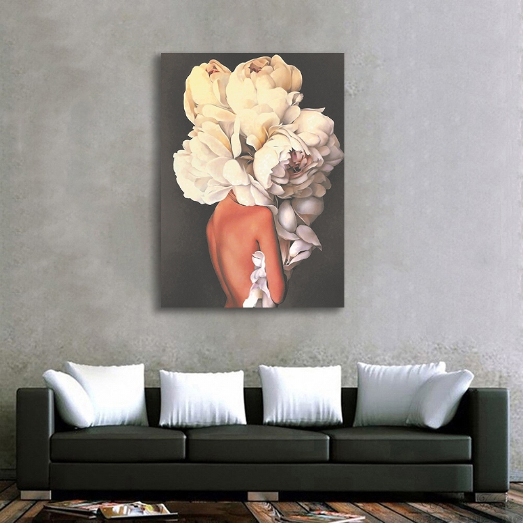 FLOWER%20HEAD%203%20-%20Sim%20İşlemeli%20Kanvas%20Tablo