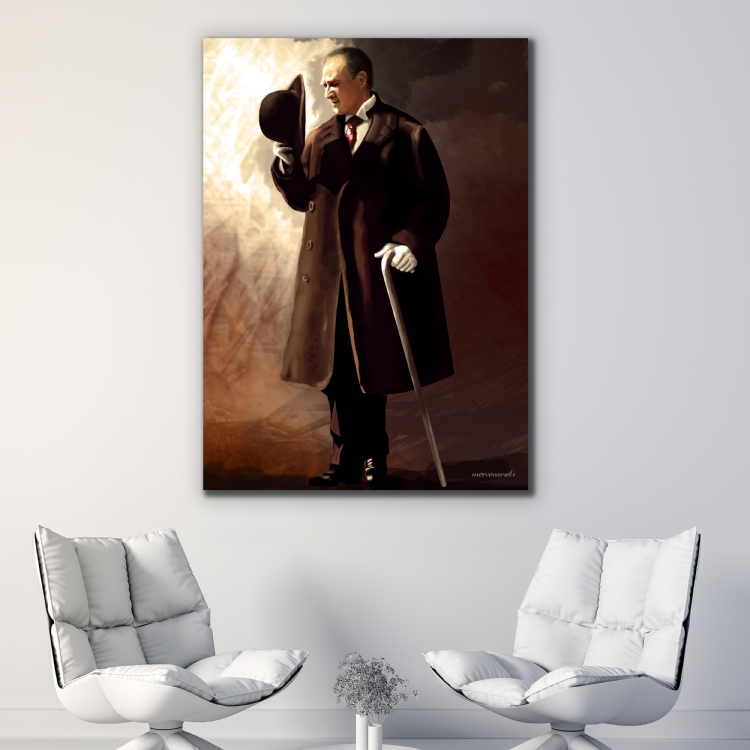 BÜYÜK%20LİDER%20-%20Laminasyonlu%20Kanvas%20Tablo