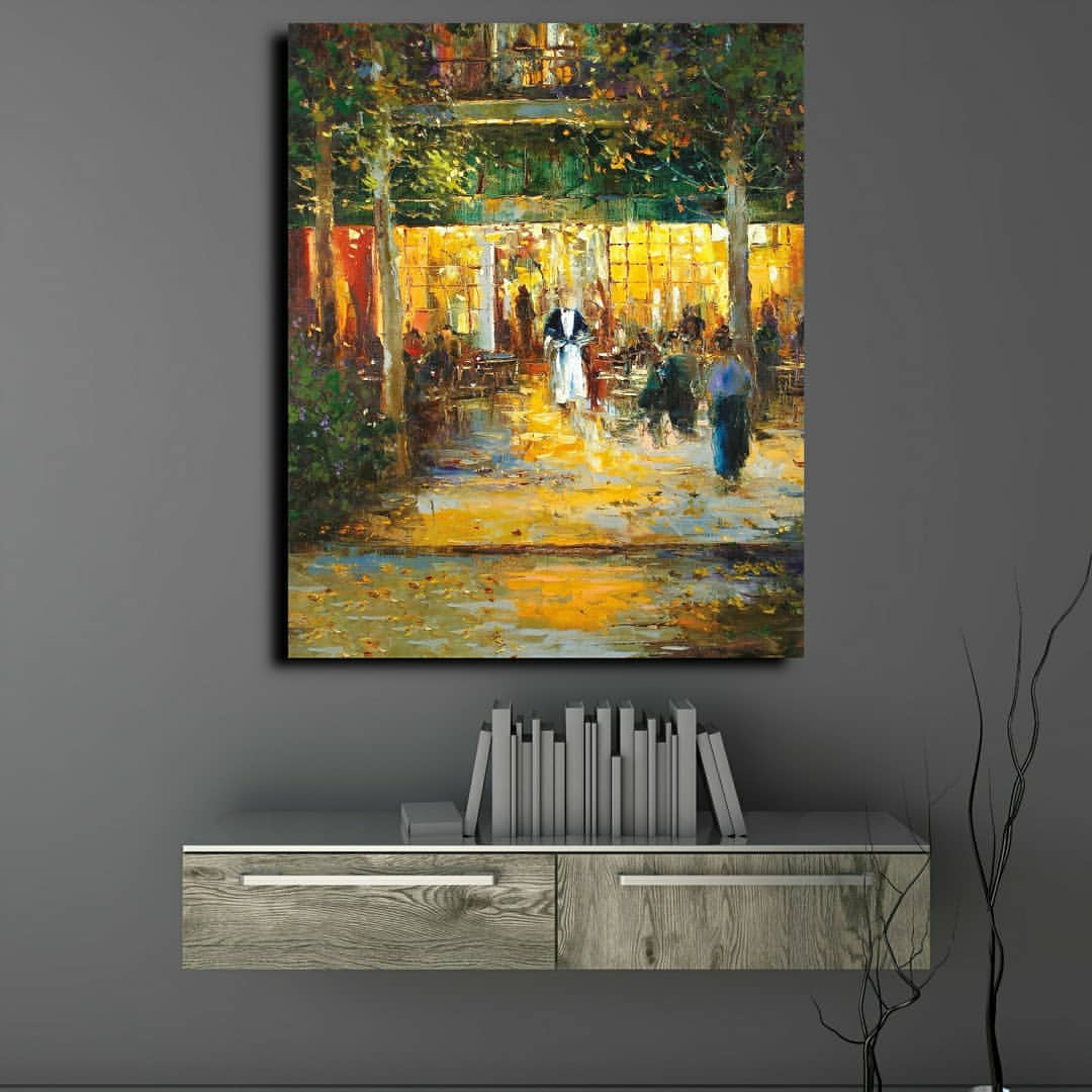 CAFE%20DE%20PARIS%20-%20Laminasyonlu%20Kanvas%20Tablo