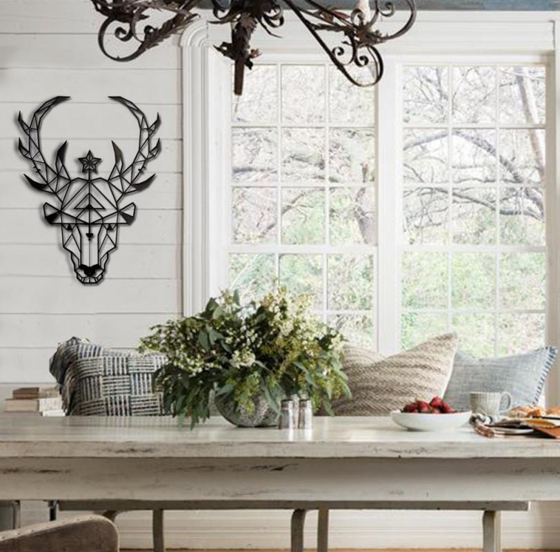 Deer Duvar Panosu Metal Dekor