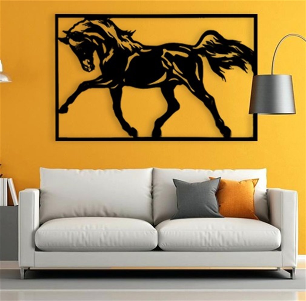Horse Metal Duvar Dekoru