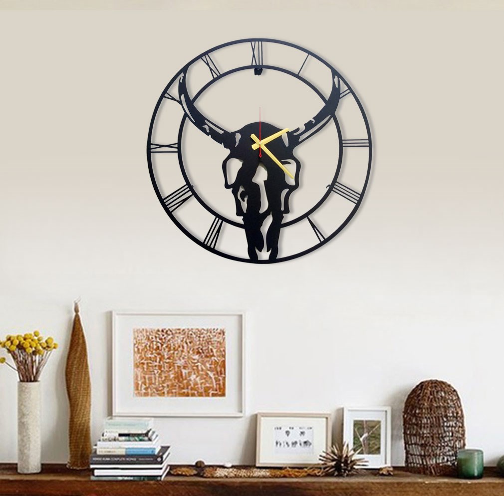 BULL%20Metal%20Duvar%20Saati