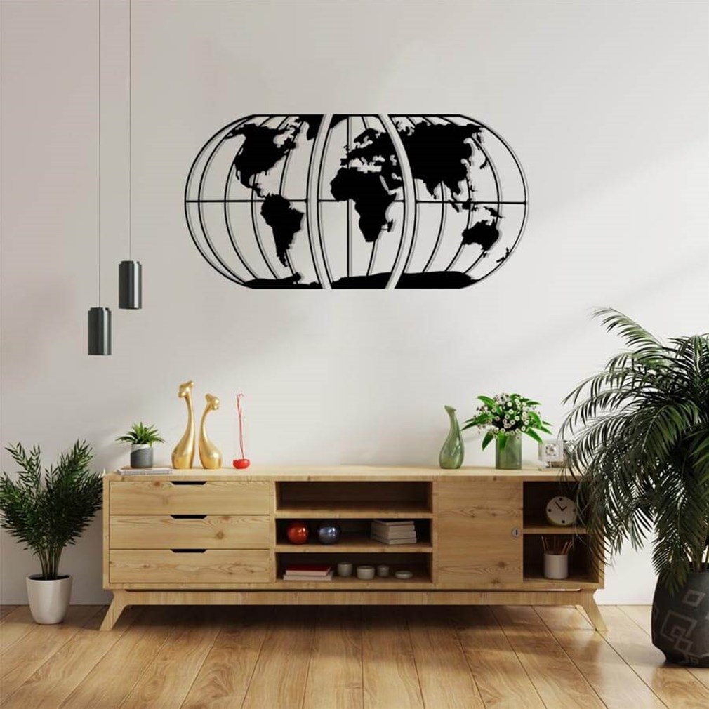 Dünya%20Haritası%20World%20Map%20Metal%20Duvar%20Dekoru