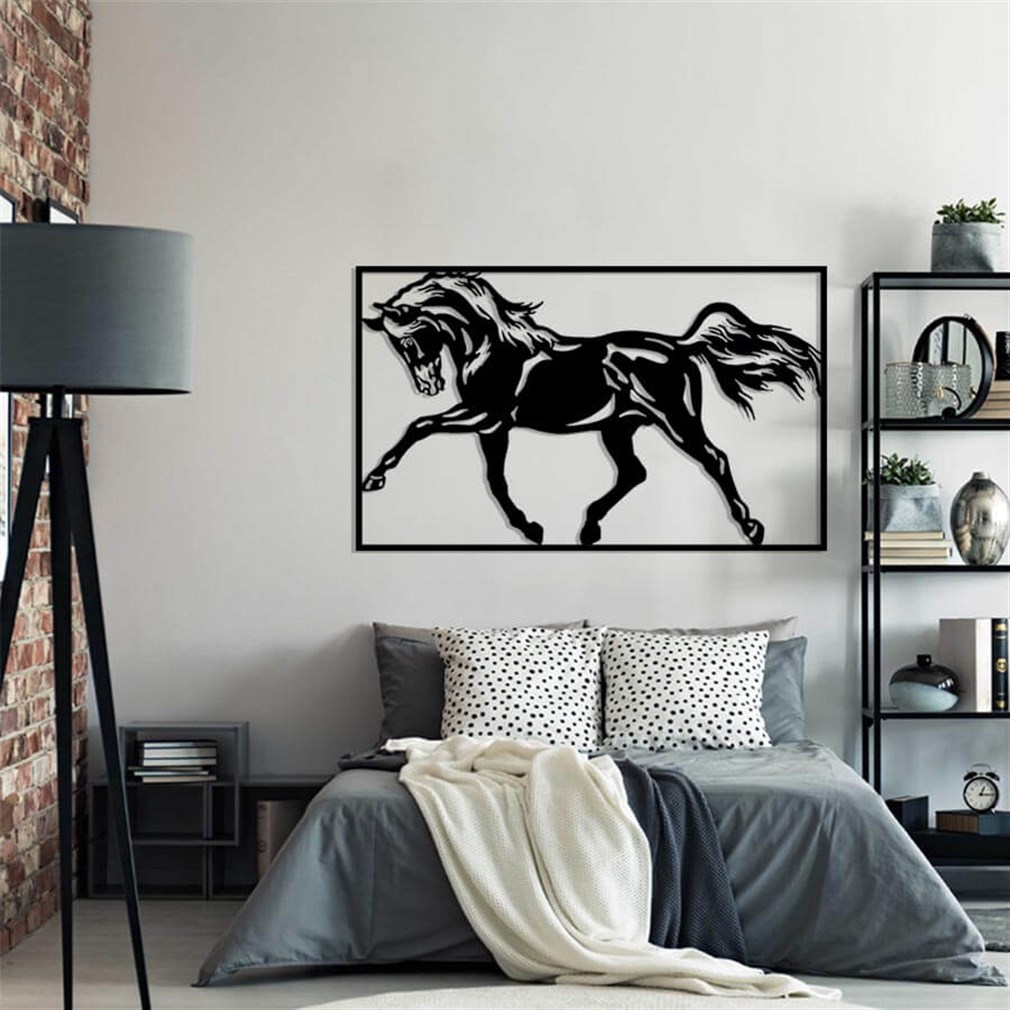 Horse Metal Duvar Dekoru