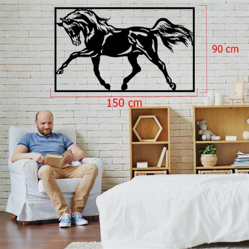 Horse Metal Duvar Dekoru