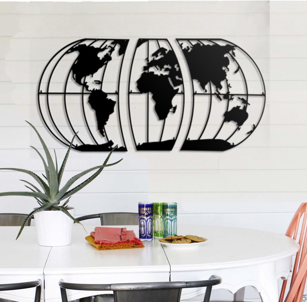 Dünya%20Haritası%20World%20Map%20Metal%20Duvar%20Dekoru