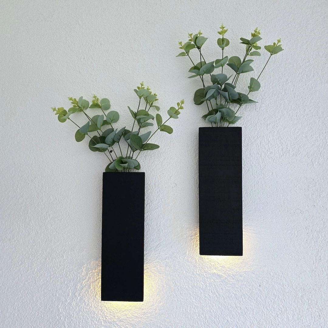 Okaliptus%20Çiçekli,%20Led%20Işıklı%20Duvar%20Dekoru%20-%20Siyah