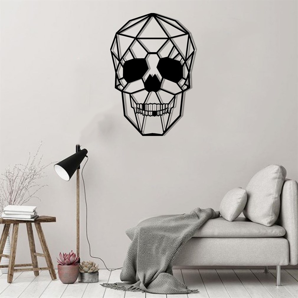 Skull Metal Duvar Dekoru