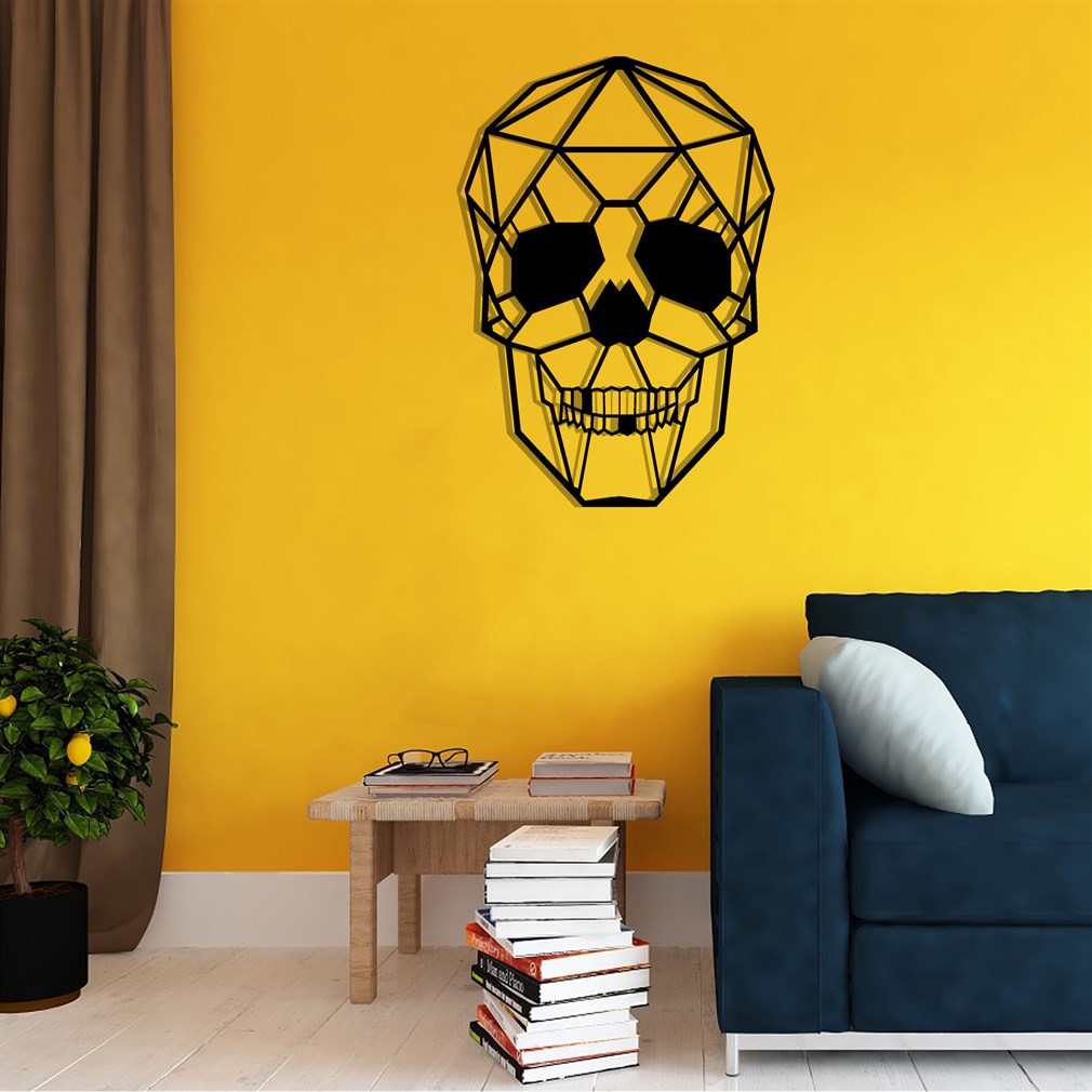 Skull Metal Duvar Dekoru