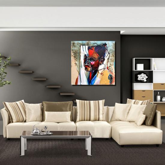 AFRICAN ABSTRACT - Laminasyonlu Kanvas Tablo