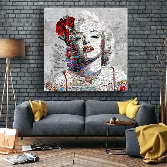 SWEET MARLIYN - Laminasyonlu Kanvas Tablo