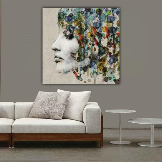WATERCOLOR - Laminasyonlu Kanvas Tablo