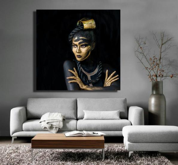 THINKING - Sim İşlemeli Kanvas Tablo