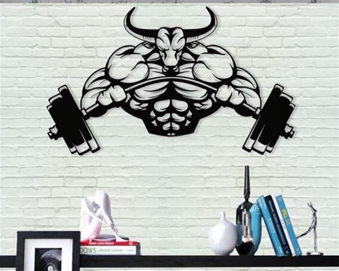 Bull GYM Metal Duvar Dekoru