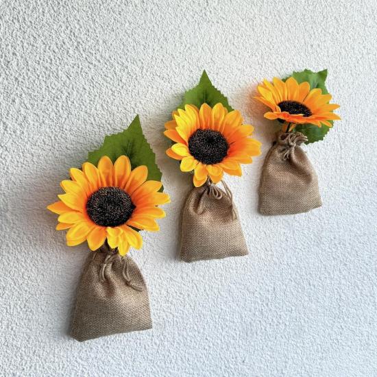 Ayçiçekli Magnet ve Duvar Dekoru 3 lü Set