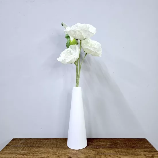 Beyaz Gelincik, Beyaz Vazo 40cm