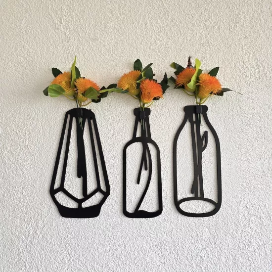 Turuncu Deniz Yosun Çiçekli Dekoratif Tablo