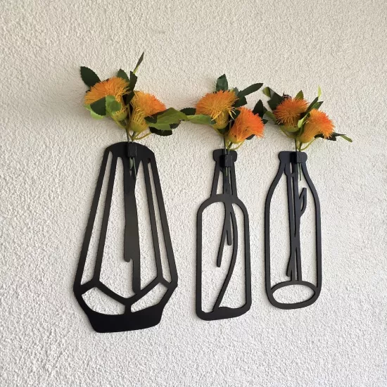 Turuncu Deniz Yosun Çiçekli Dekoratif Tablo