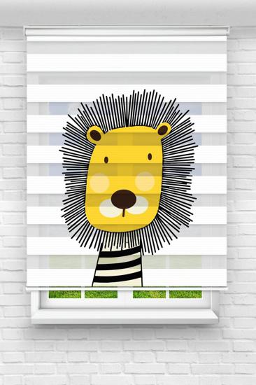 Sevimli Zürafa Çocuk ve Bebek Odası Baskılı Zebra Stor Perde