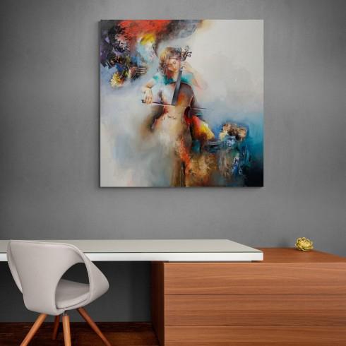 VİOLA and WOMEN - Laminasyonlu Kanvas Tablo