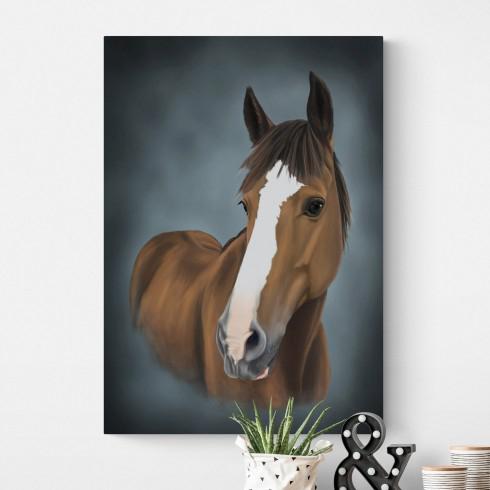HORSE - Laminasyonlu Kanvas Tablo