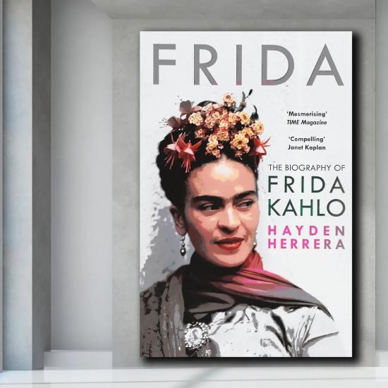 FRIDA KAHLO - Yağlı Boya Efektli Kanvas Tablo