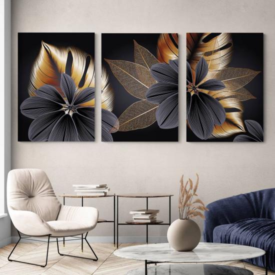 Laminasyonlu Kanvas Tablo 3 lü Set