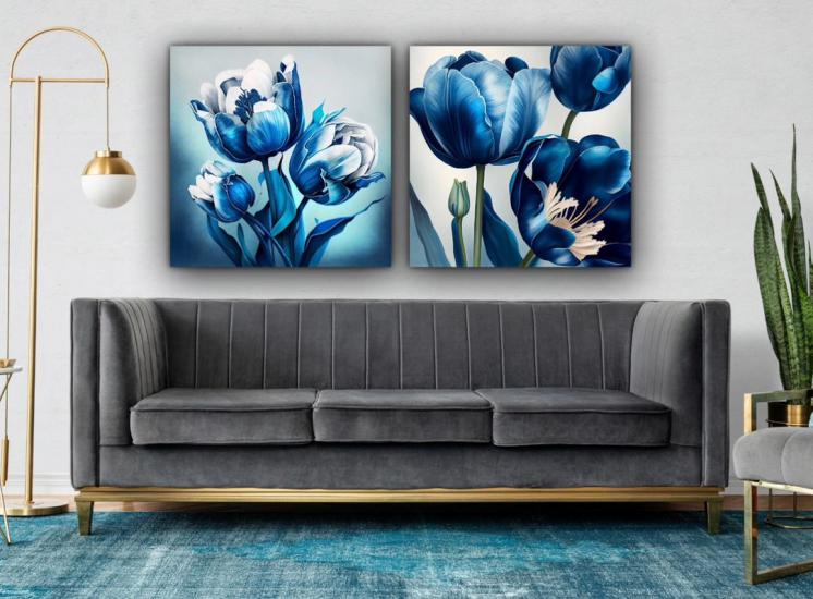 Laminasyonlu Kanvas Tablo 2 li Set