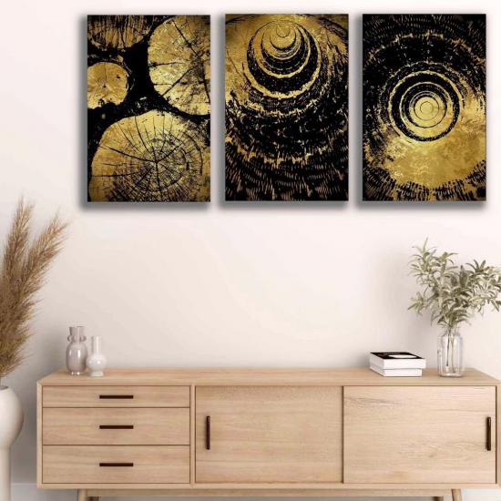 Laminasyonlu Kanvas Tablo 3 lü Set