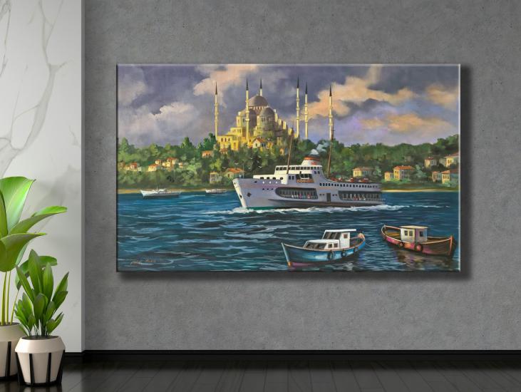 İSTANBUL -  Laminasyonlu Kanvas Tablo