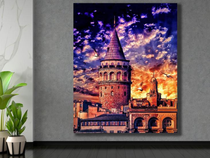 İSTANBUL -  Laminasyonlu Kanvas Tablo