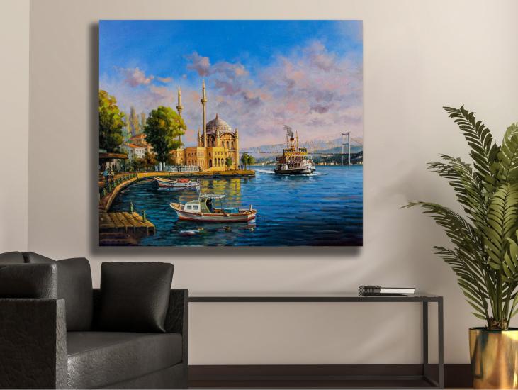 İSTANBUL -  Laminasyonlu Kanvas Tablo