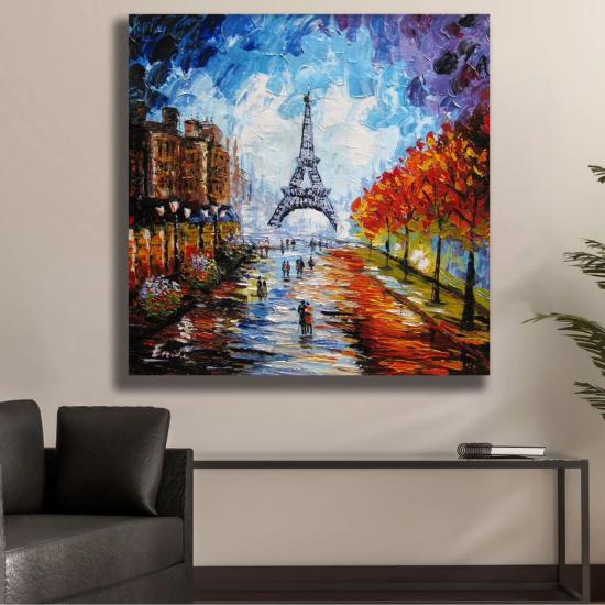 Paris -  Laminasyonlu Kanvas Tablo