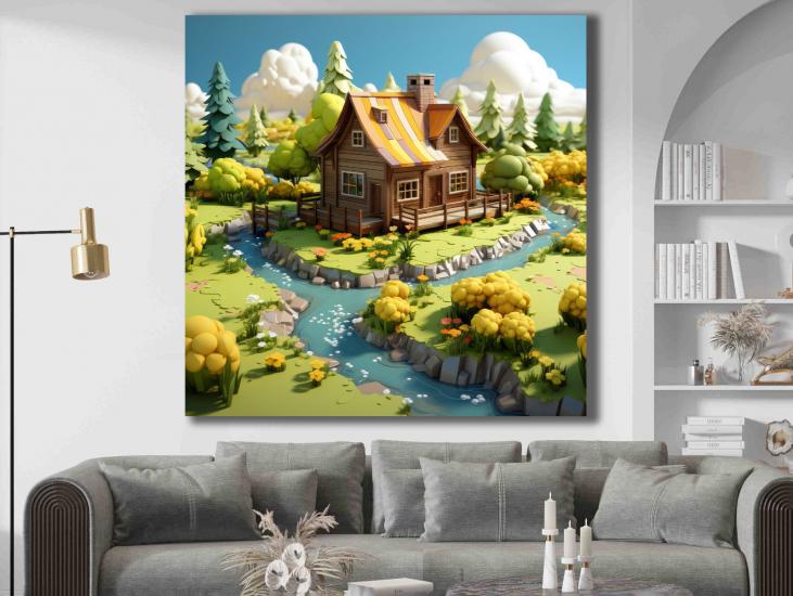 Laminasyonlu Kanvas Tablo