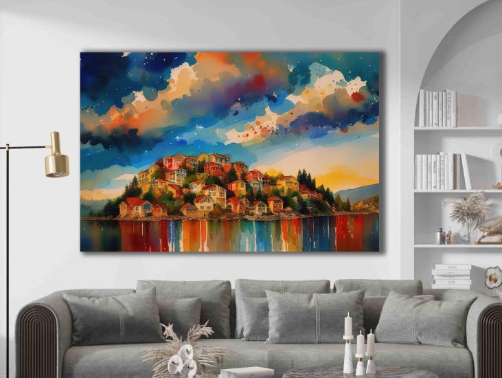 Laminasyonlu Kanvas Tablo