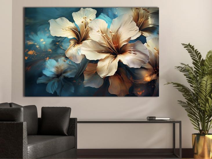 Sim İşlemeli Kanvas Tablo