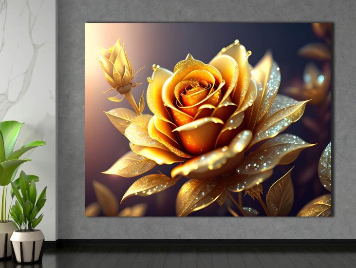 Sim İşlemeli Kanvas Tablo