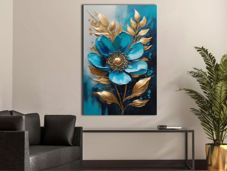 Sim İşlemeli Kanvas Tablo