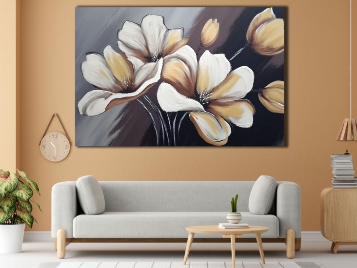 Sim İşlemeli Kanvas Tablo