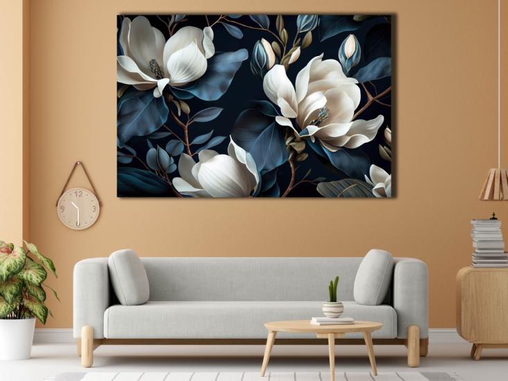 Sim İşlemeli Kanvas Tablo