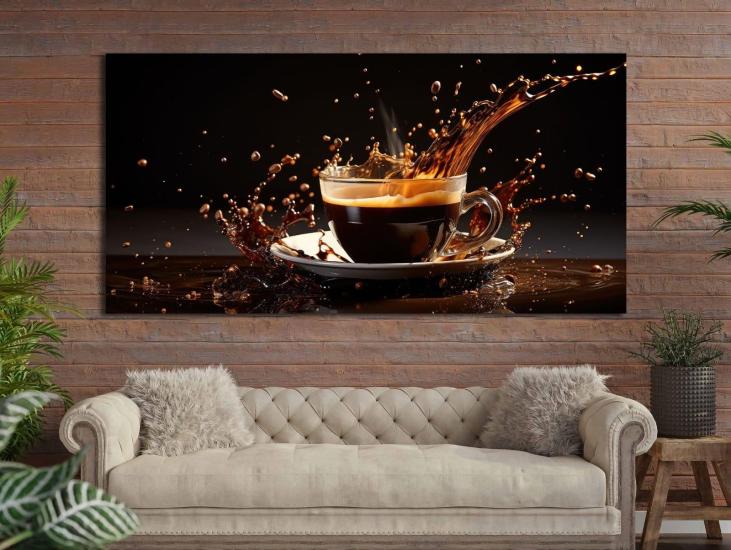 Coffee - Laminasyonlu Kanvas Tablo