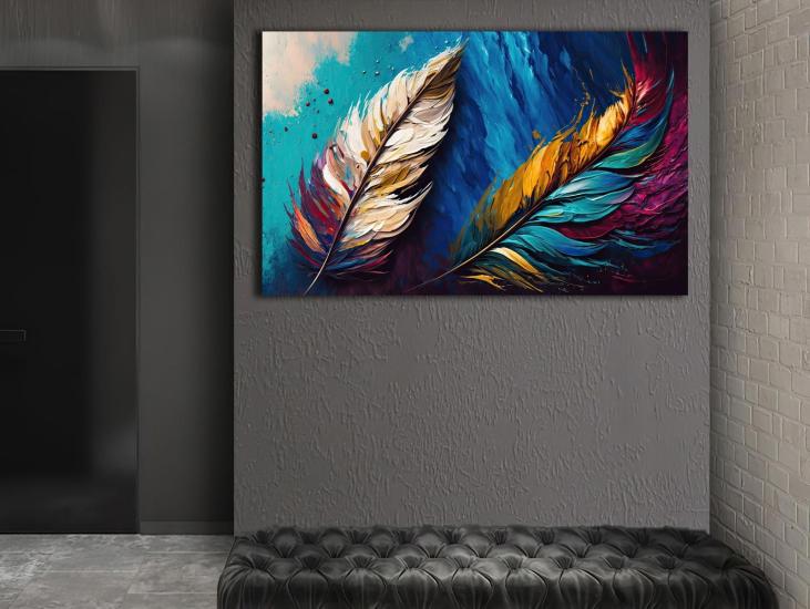 Tüy - Laminasyonlu Kanvas Tablo