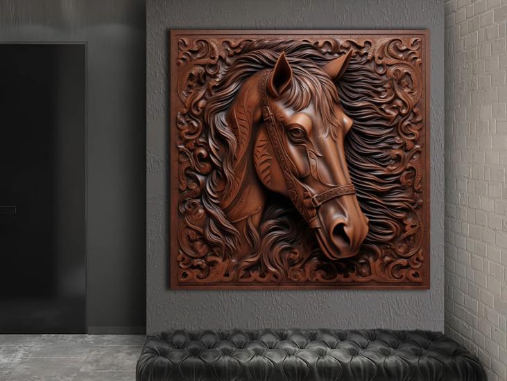 Horse - Laminasyonlu Kanvas Tablo