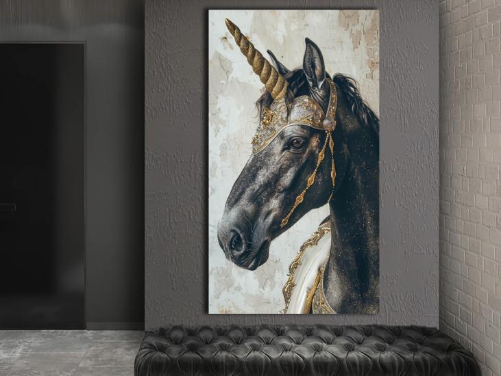 Horse - Sim İşlemeli Kanvas Tablo