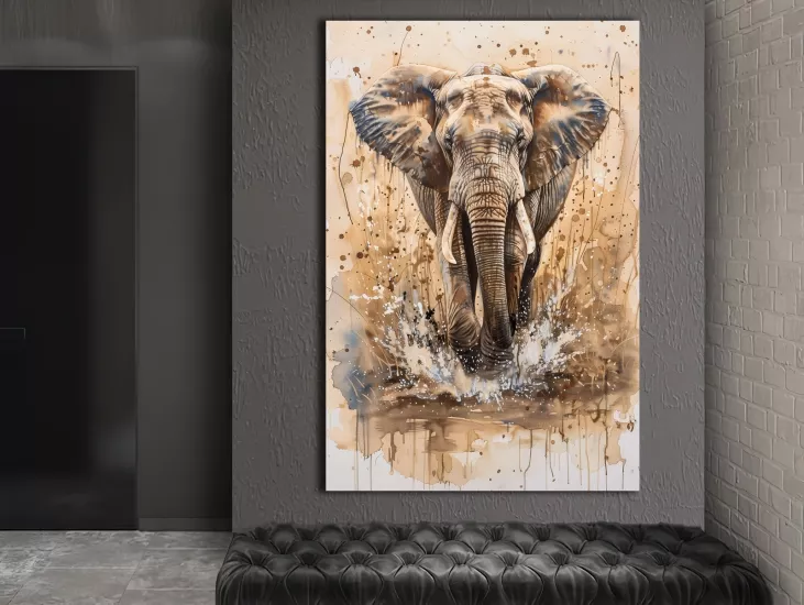 Fil - Laminasyonlu Kanvas Tablo