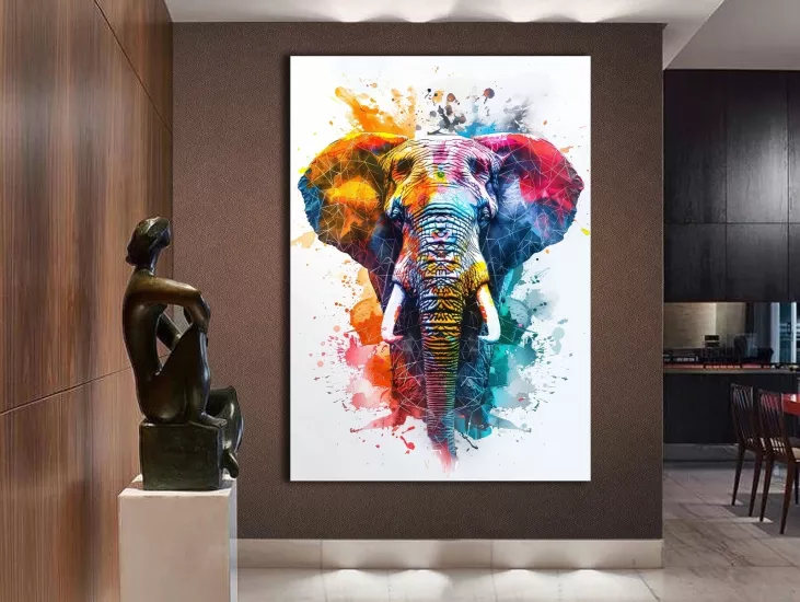 Fil - Laminasyonlu Kanvas Tablo