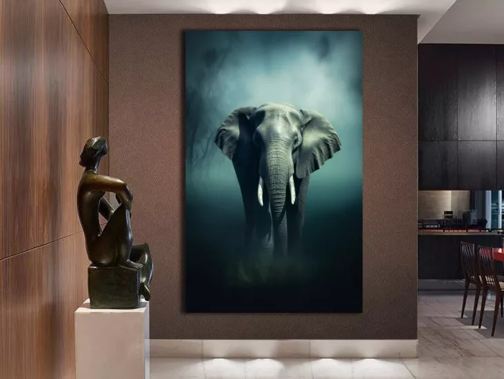 Fil - Laminasyonlu Kanvas Tablo