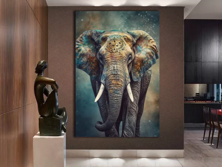 Fil - Laminasyonlu Kanvas Tablo